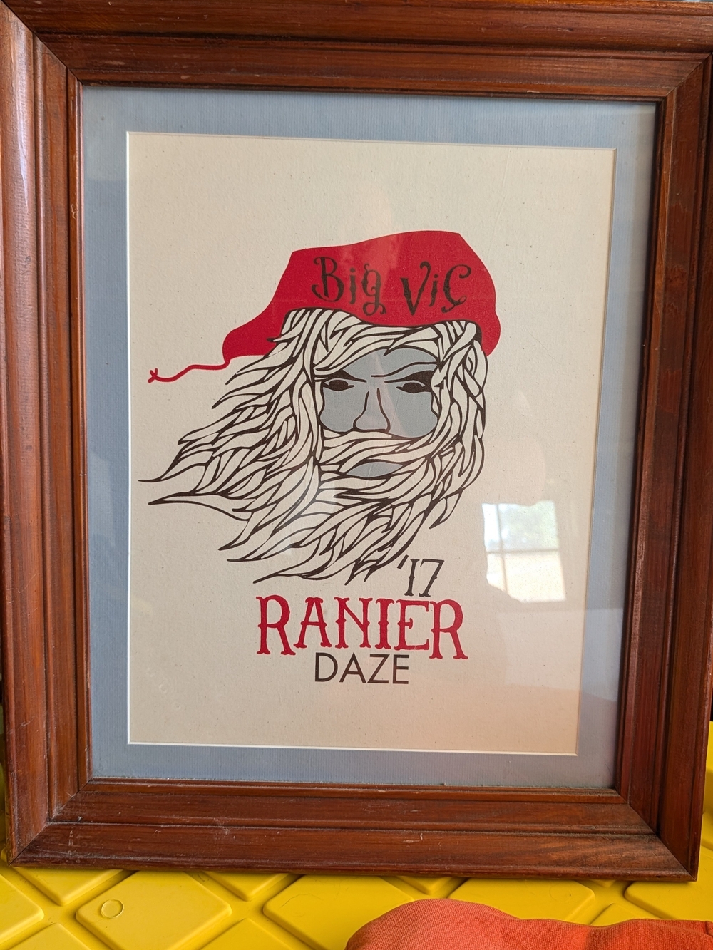 Artisan "Voyageur Paul" Hand Screen Printed Ranier Daze Festival Graphic Print
